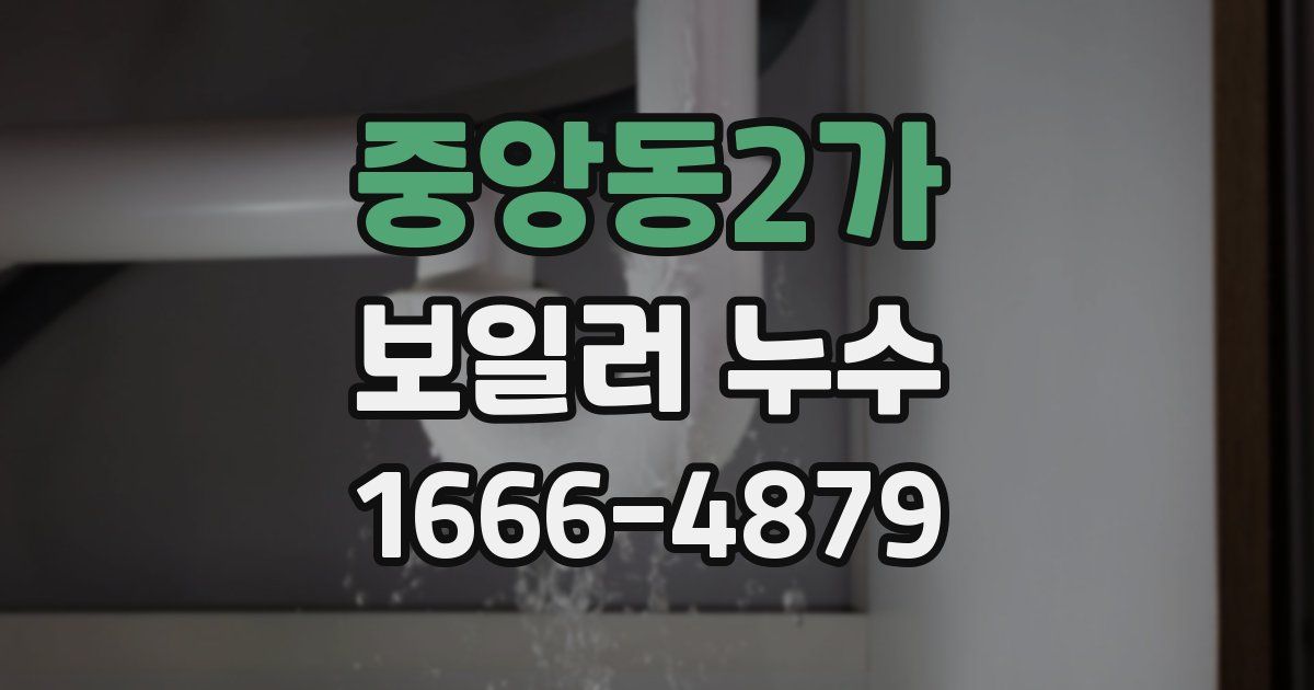 중앙동2가 보일러 누수