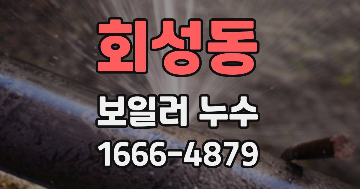 회성동 보일러 누수