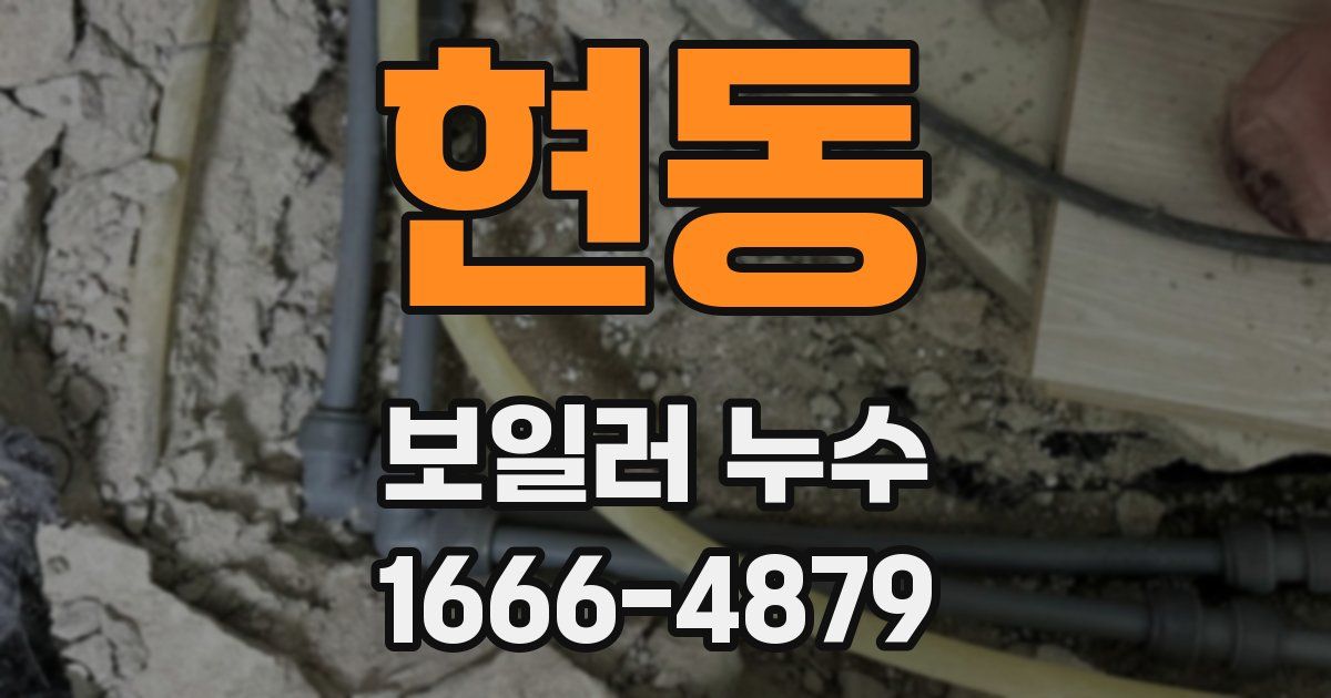 현동 보일러 누수
