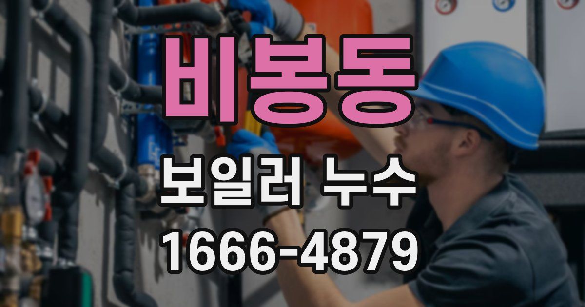 비봉동 보일러 누수