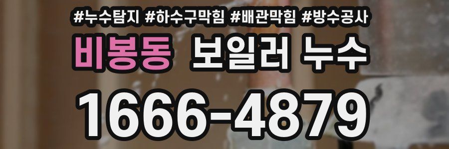 비봉동 보일러 누수