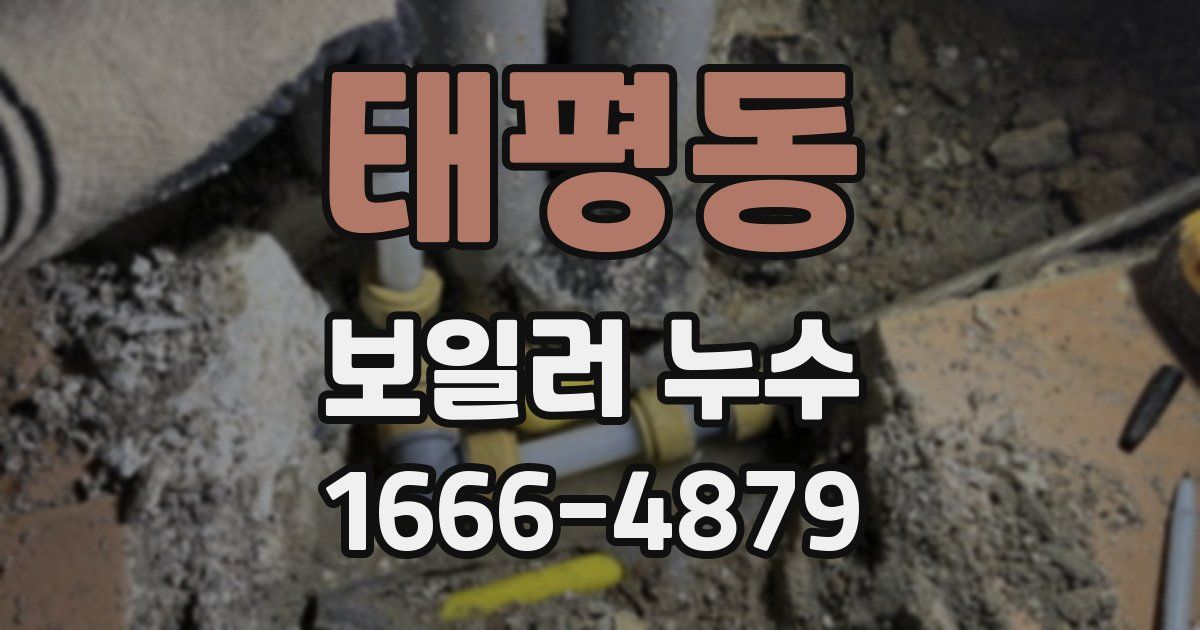 태평동 보일러 누수