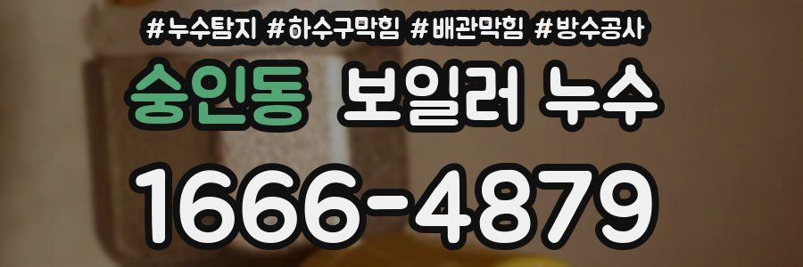 숭인동 보일러 누수