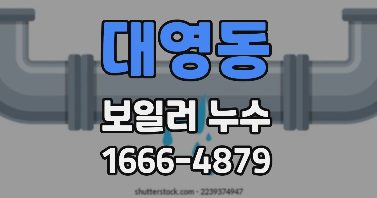 대영동 보일러 누수