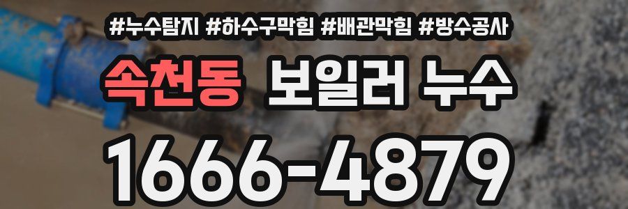 속천동 보일러 누수