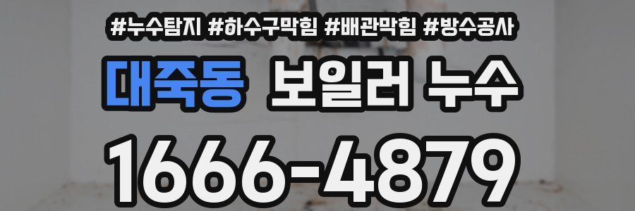 대죽동 보일러 누수