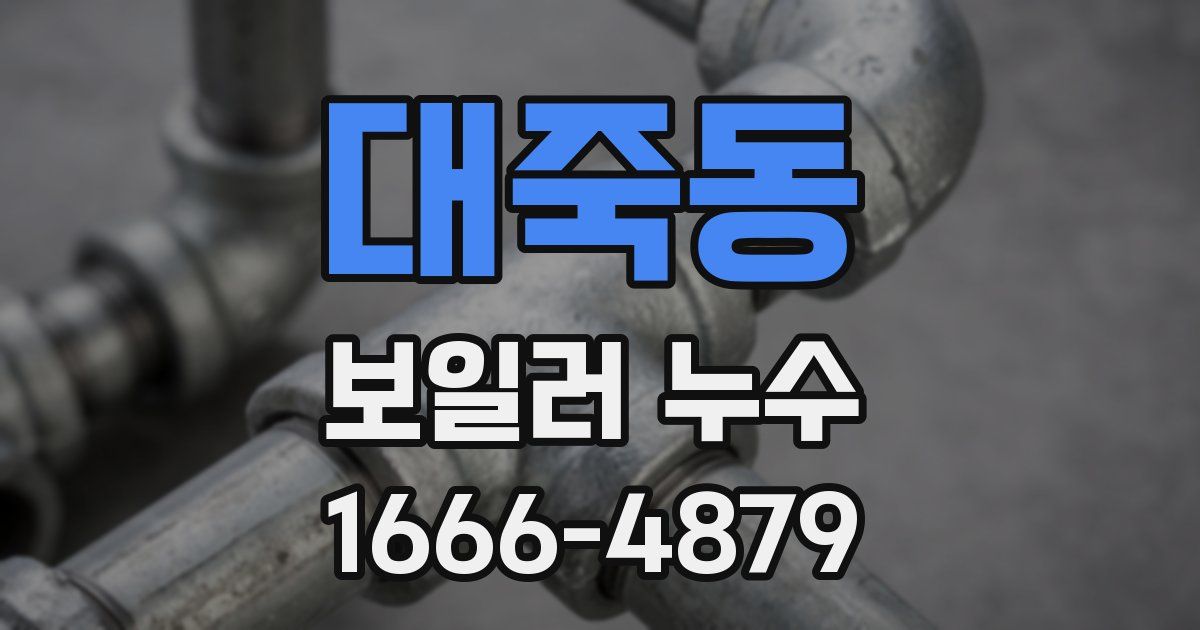 대죽동 보일러 누수