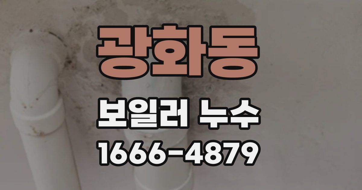광화동 보일러 누수