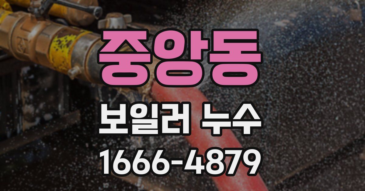 중앙동 보일러 누수