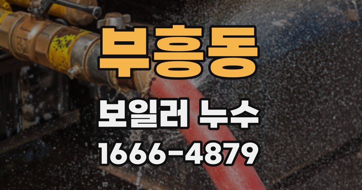 부흥동 보일러 누수