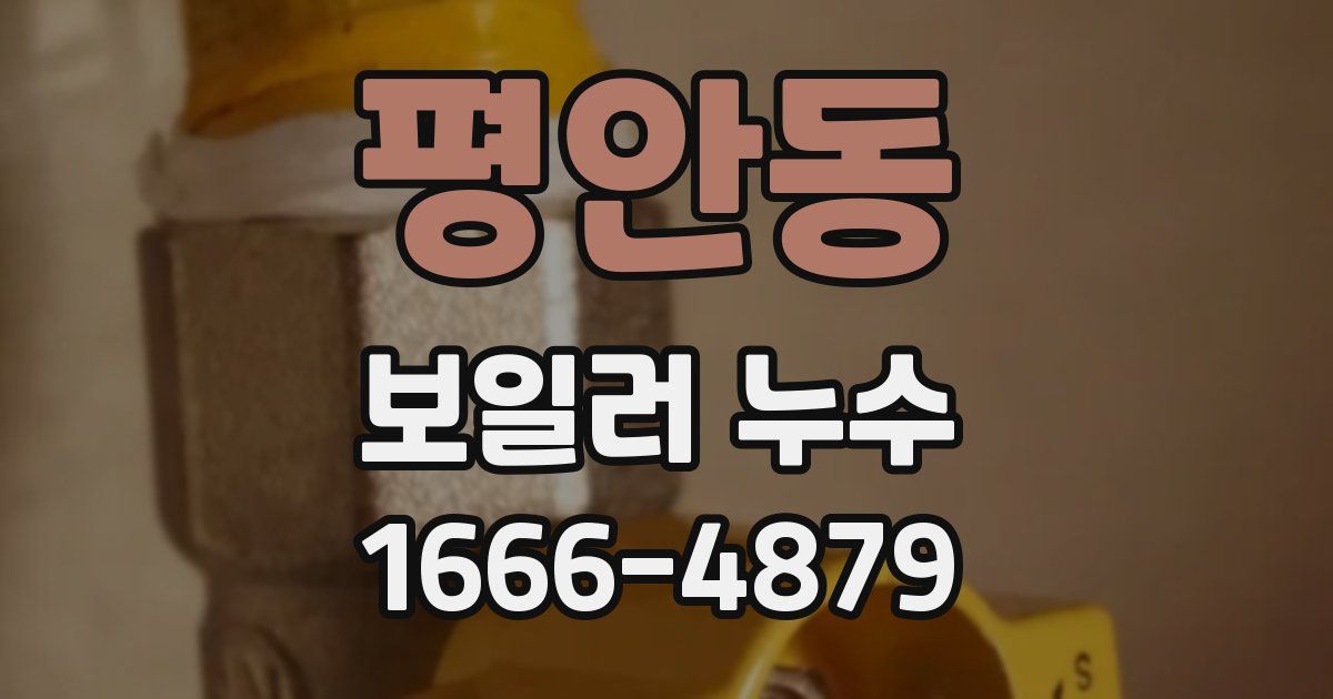평안동 보일러 누수