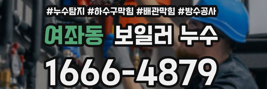 여좌동 보일러 누수