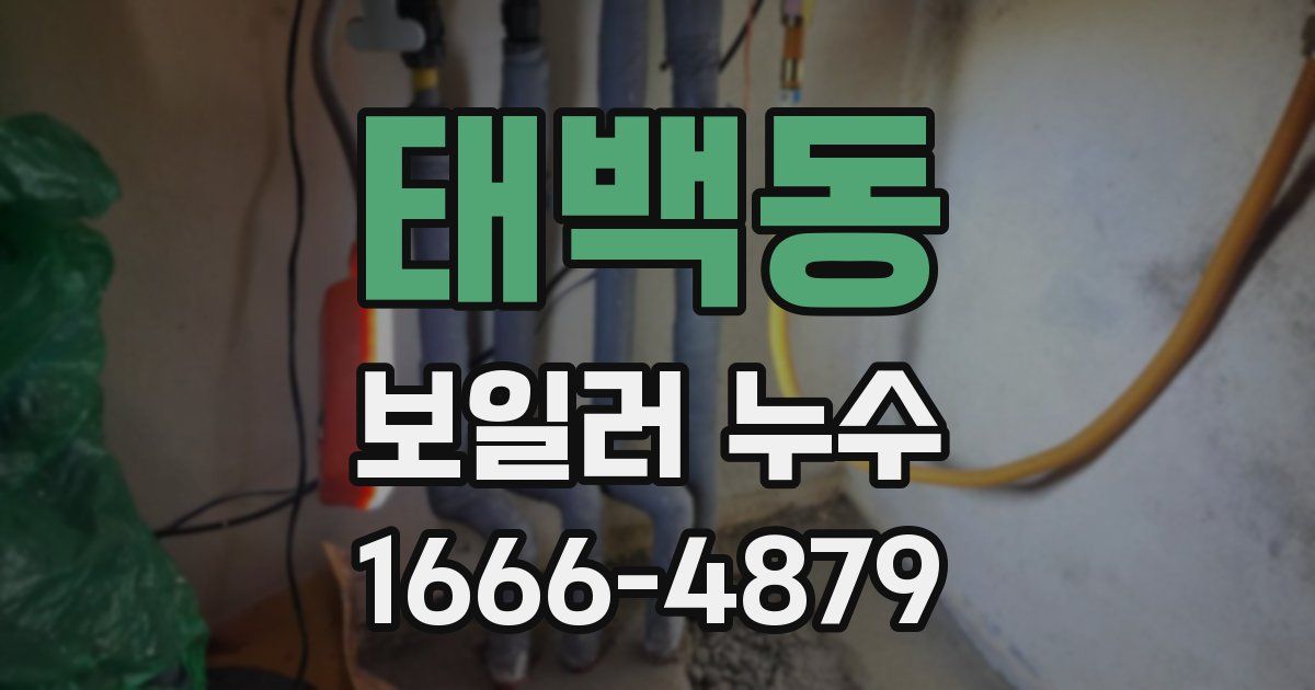 태백동 보일러 누수