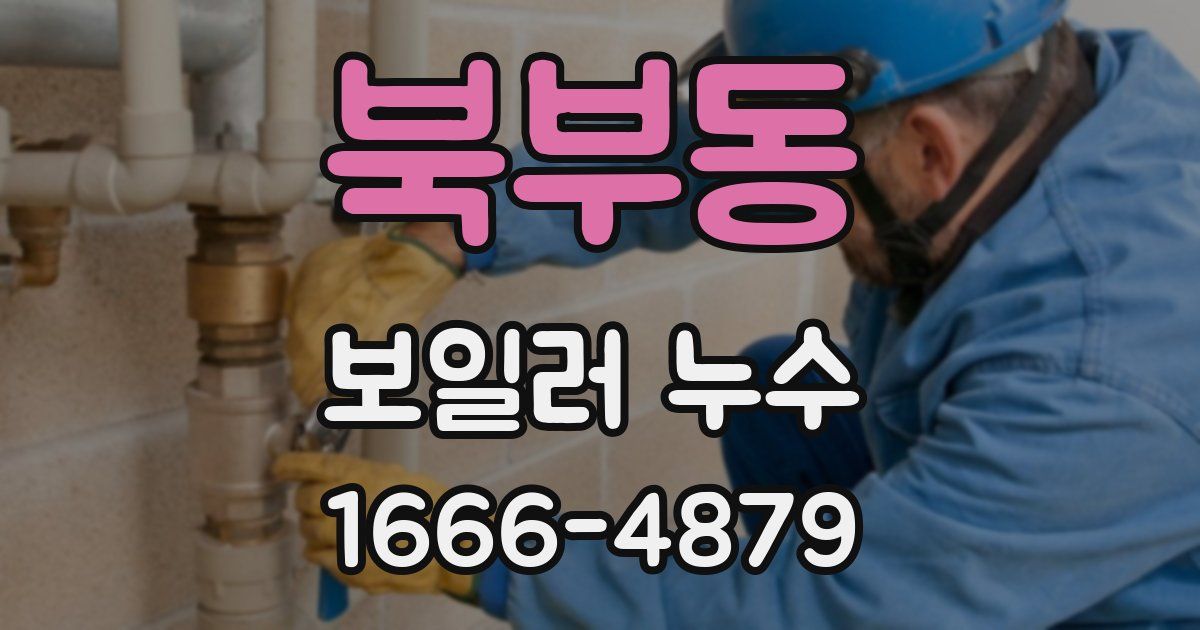 북부동 보일러 누수