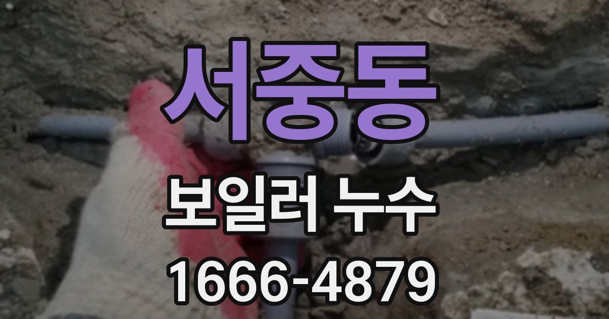 서중동 보일러 누수