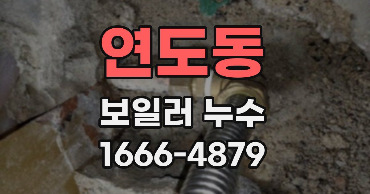 연도동 보일러 누수