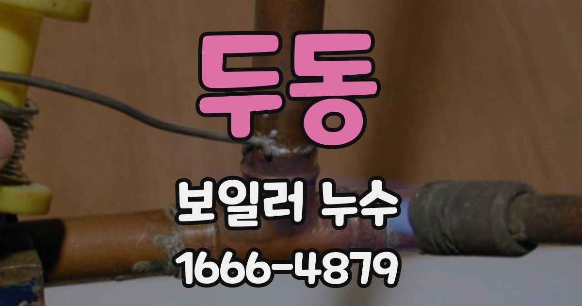 두동 보일러 누수