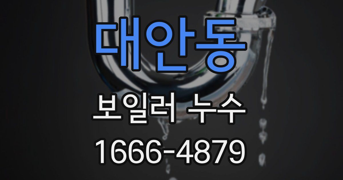 대안동 보일러 누수