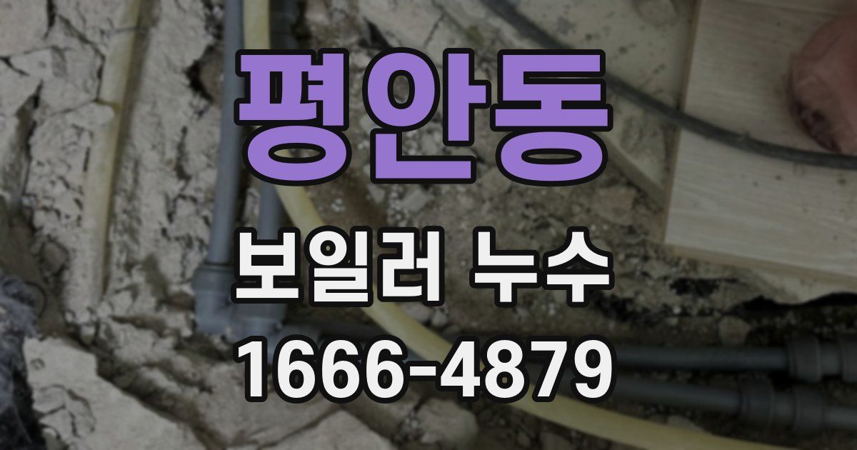 평안동 보일러 누수