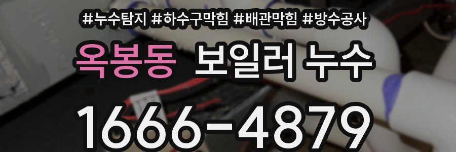 옥봉동 보일러 누수