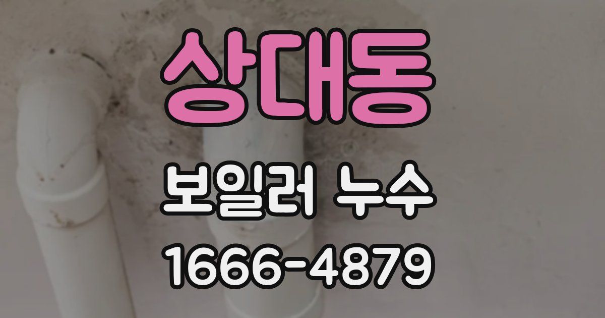 상대동 보일러 누수