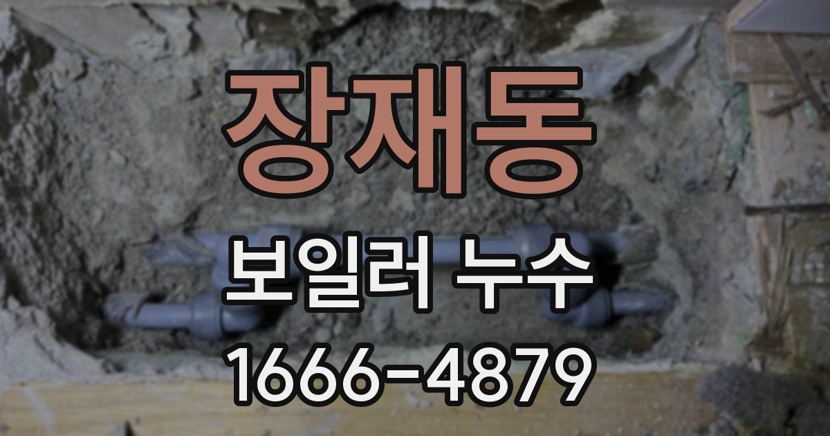 장재동 보일러 누수