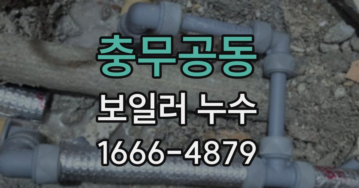 충무공동 보일러 누수