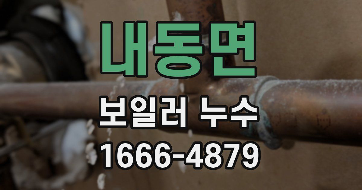 내동면 보일러 누수