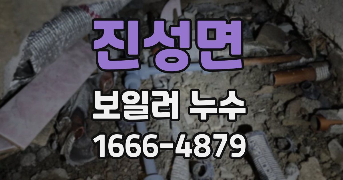 진성면 보일러 누수