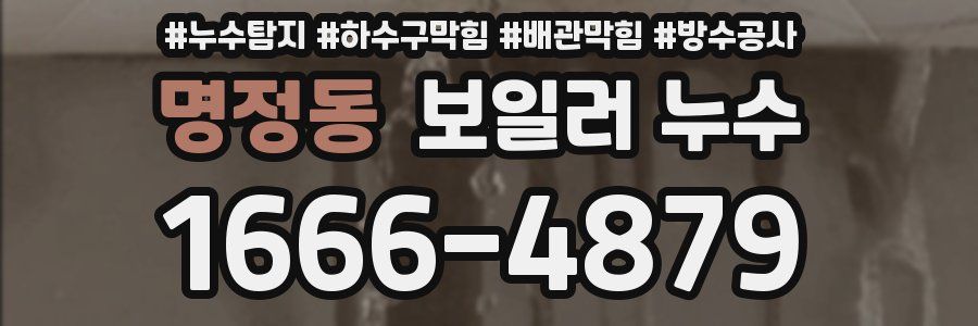 명정동 보일러 누수