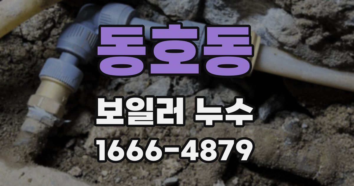 동호동 보일러 누수