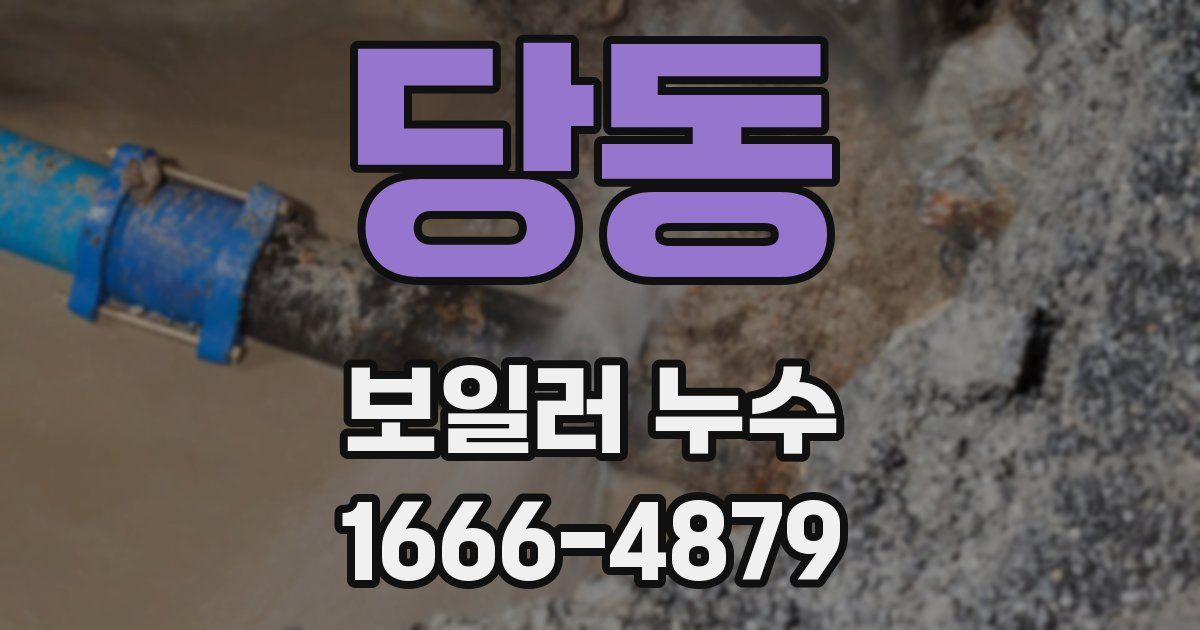 당동 보일러 누수