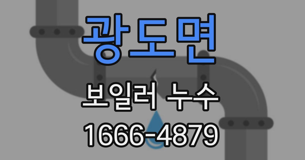 광도면 보일러 누수