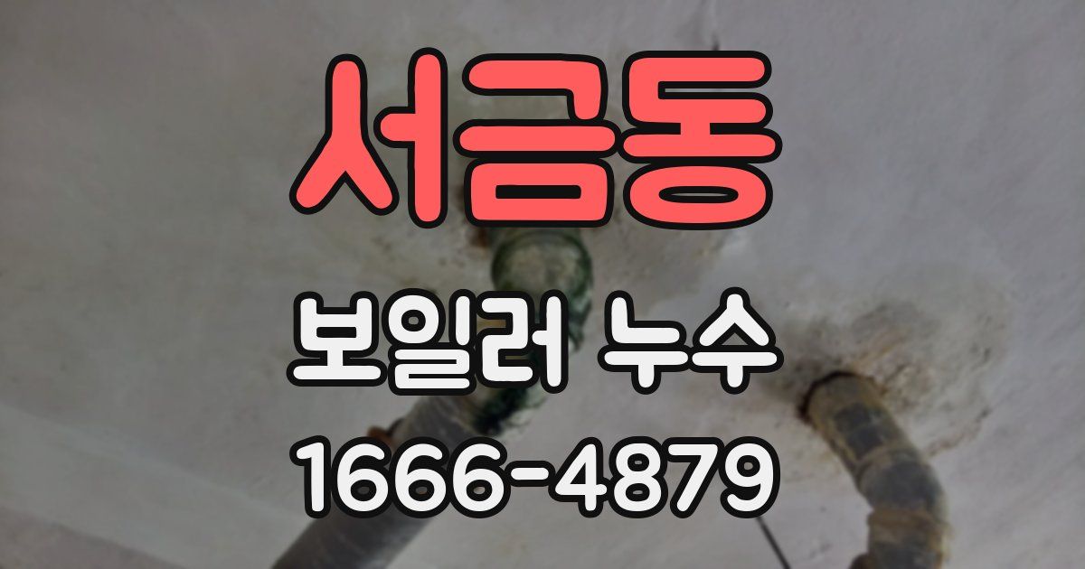 서금동 보일러 누수