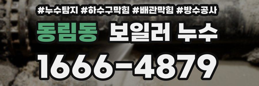 동림동 보일러 누수