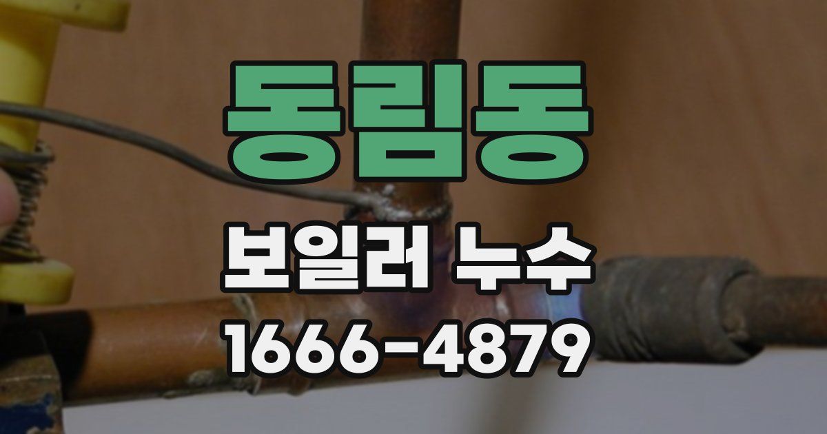 동림동 보일러 누수