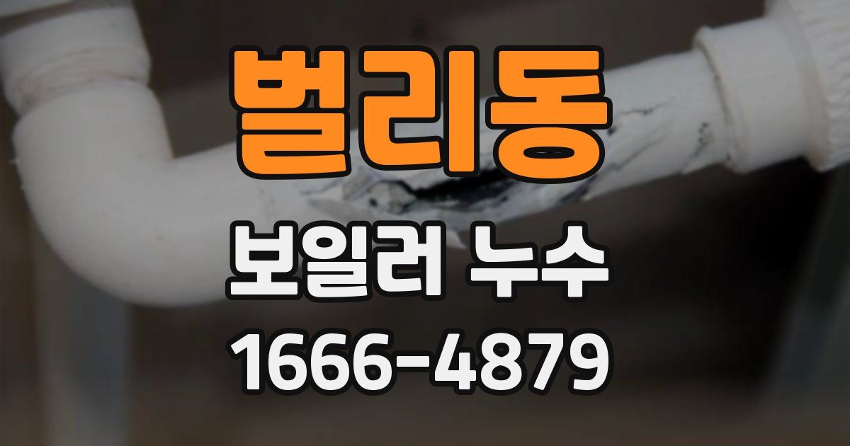 벌리동 보일러 누수
