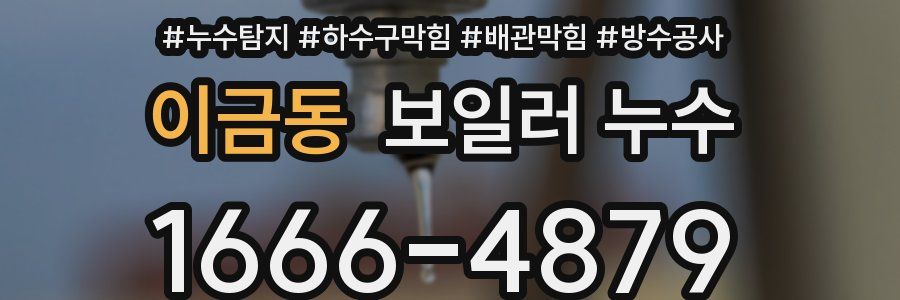 이금동 보일러 누수