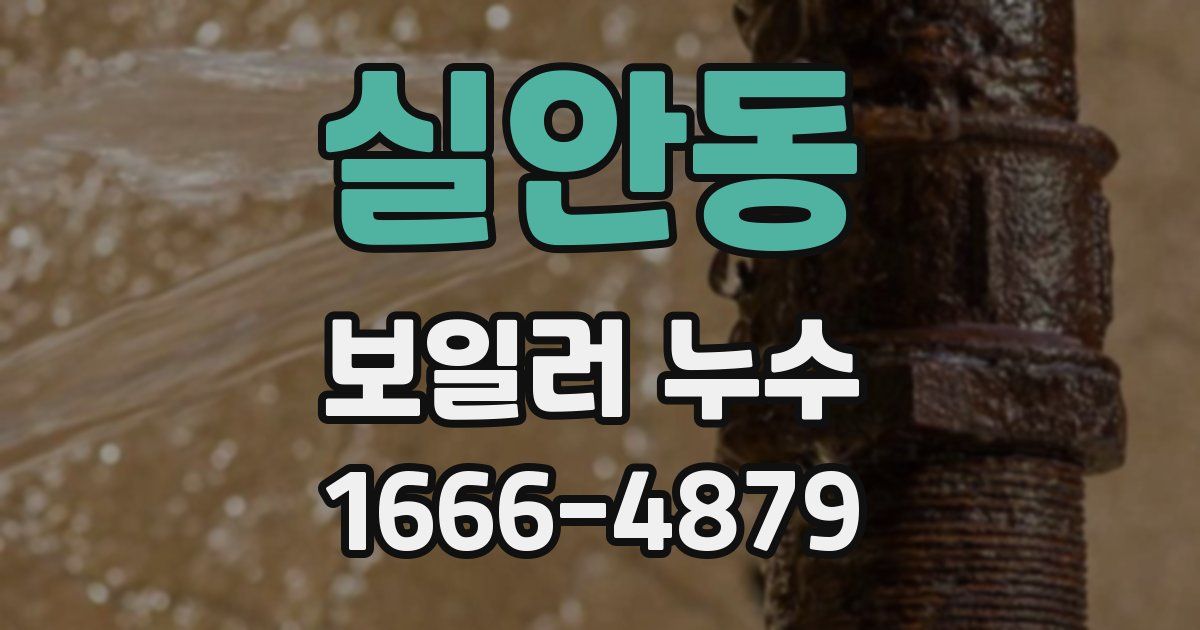 실안동 보일러 누수