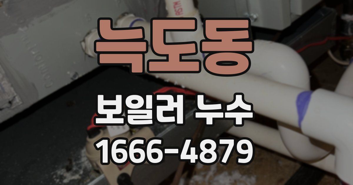 늑도동 보일러 누수