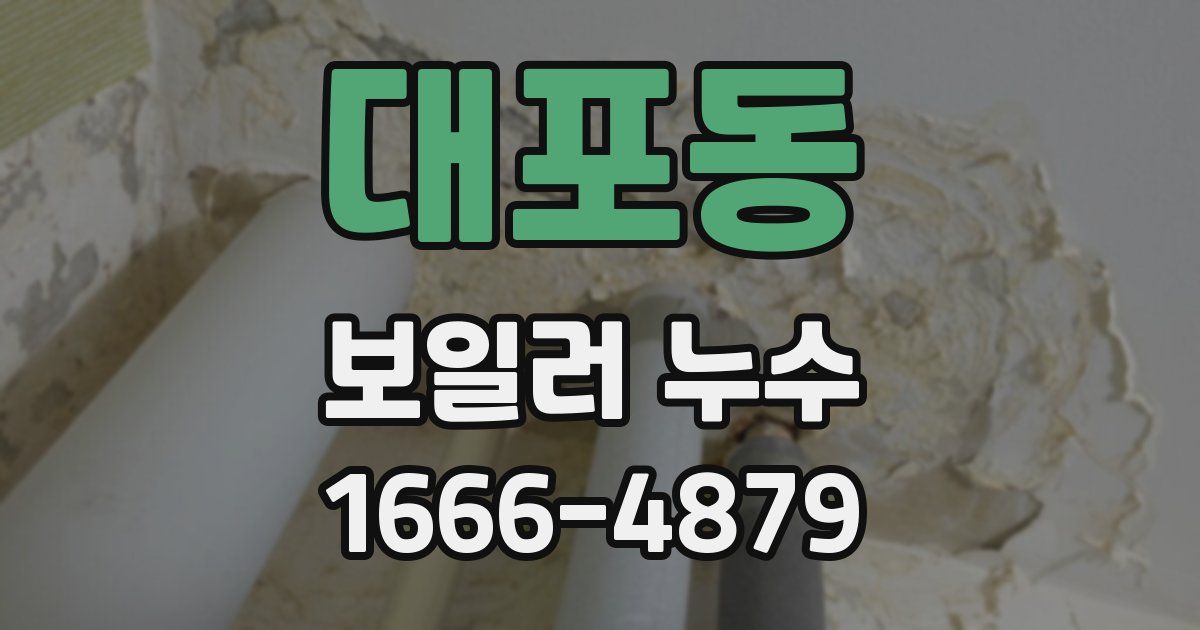 대포동 보일러 누수