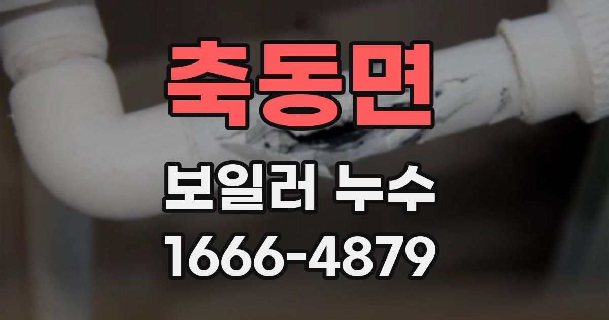 축동면 보일러 누수