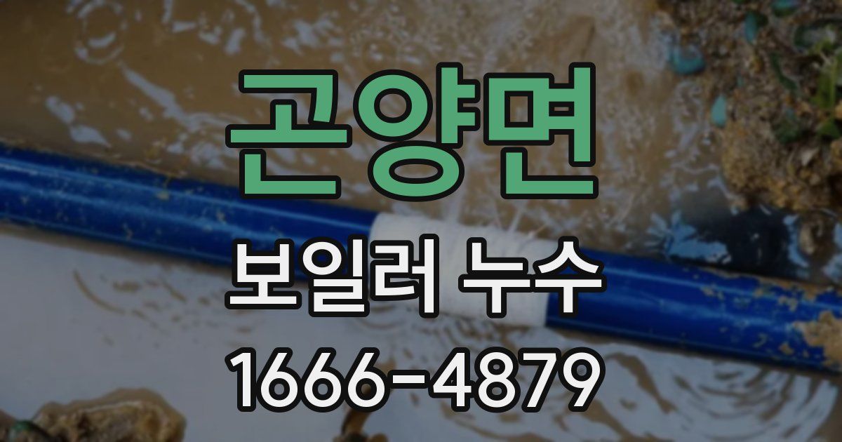 곤양면 보일러 누수
