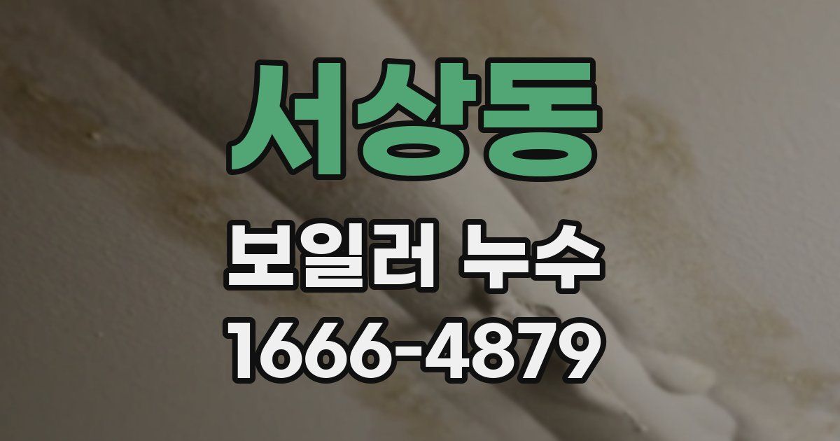 서상동 보일러 누수