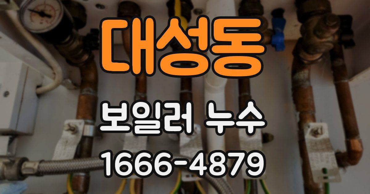 대성동 보일러 누수