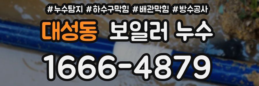 대성동 보일러 누수