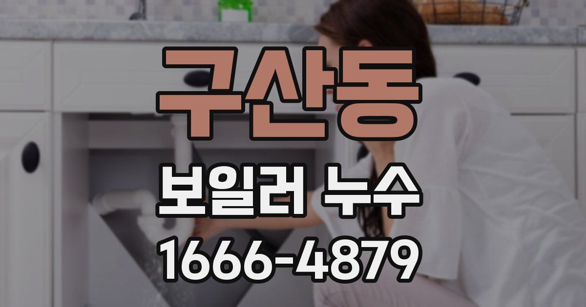 구산동 보일러 누수