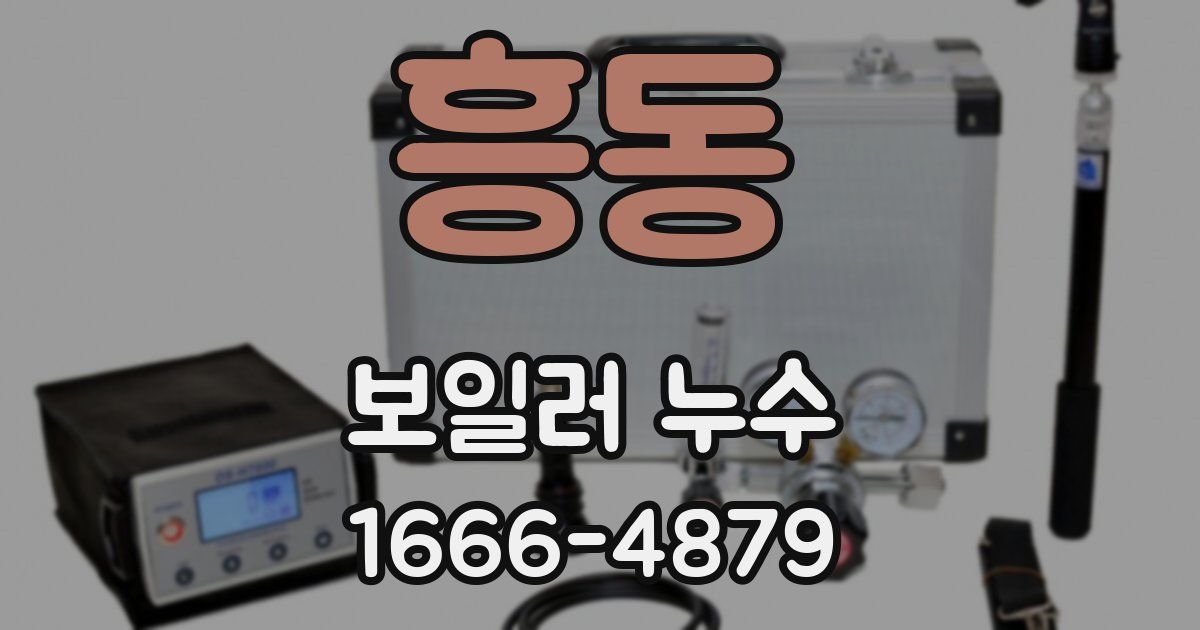 흥동 보일러 누수