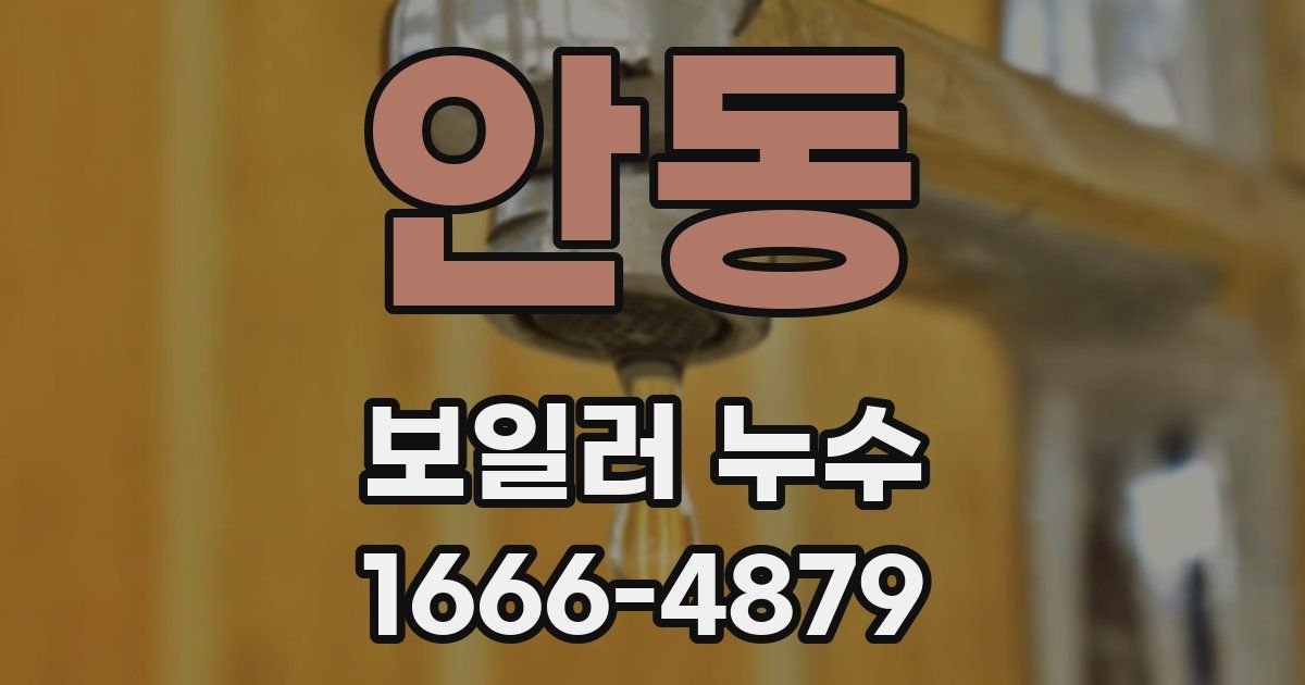 안동 보일러 누수