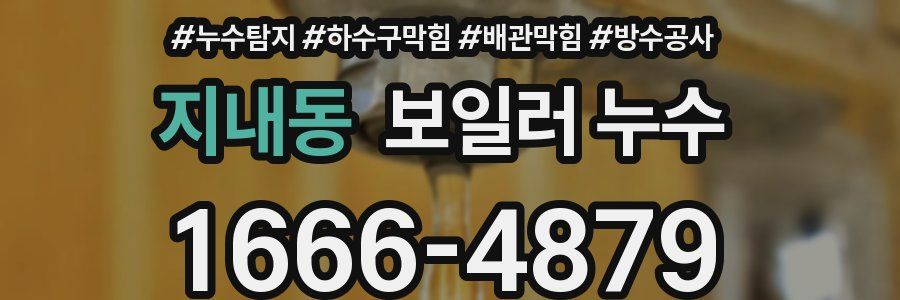 지내동 보일러 누수